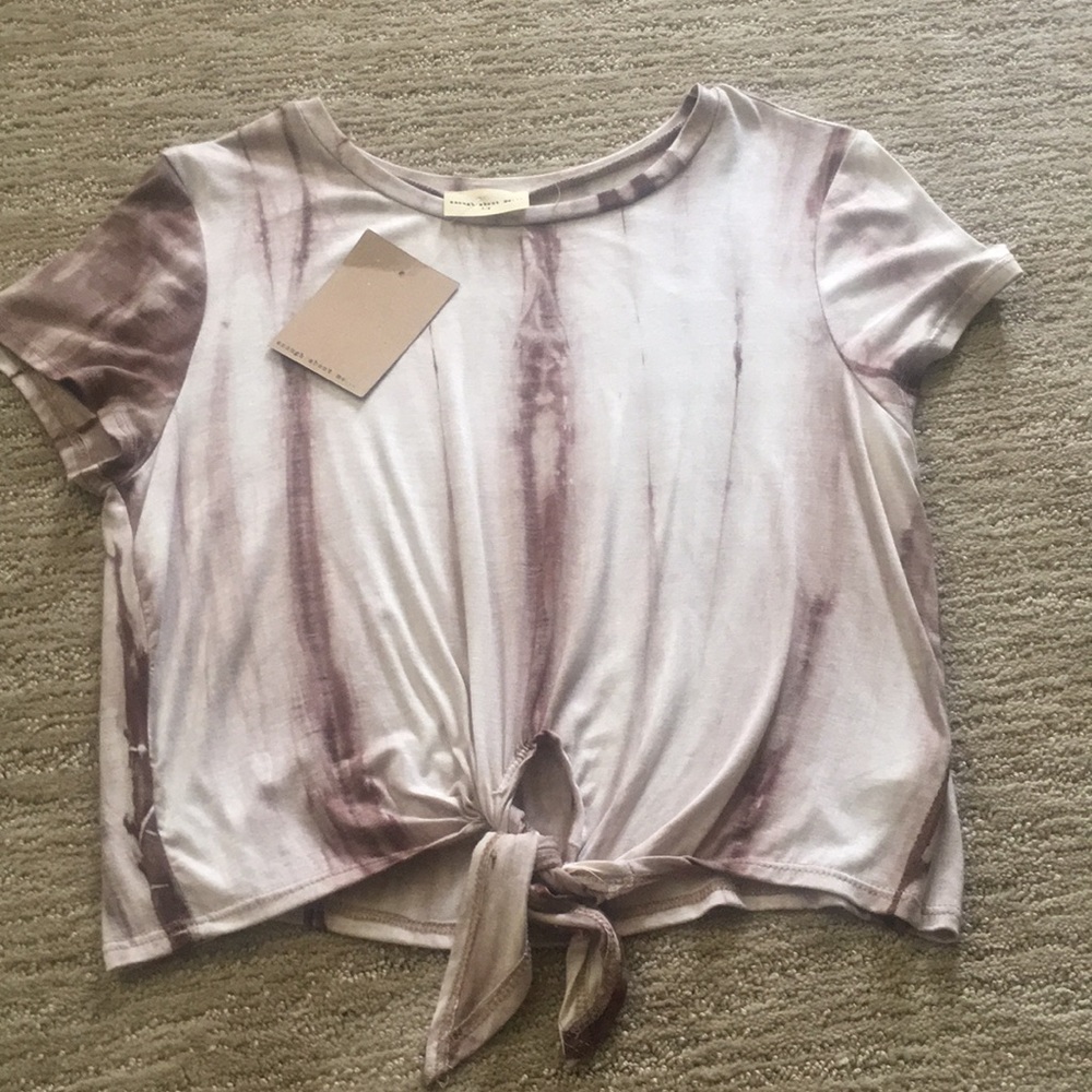 Front tie, the dyed top
